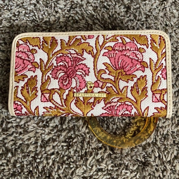 Bifold wallet in woodblock floral - Picture 3 of 3